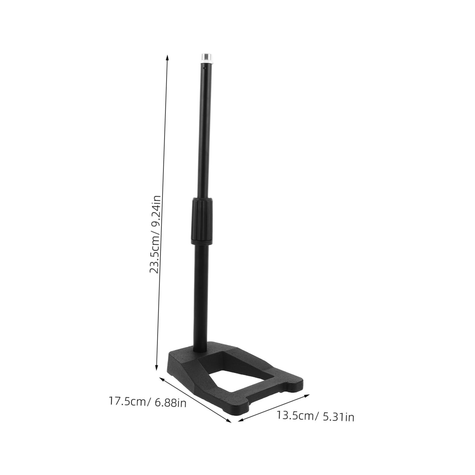 Supporto per Microfono da Tavolo Regolabile Altezza Supporto per Microfono da Scrivania con Base Anti-vibrazioni Metallo Pesante Angolo Flessibile Design Compatto per Home Studio