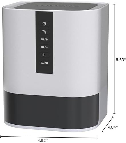 Miniatura 11 de Altavoz Bluetooth con luz nocturna, control táctil 5 en 1, lámpara de noche regulable y cambio multicolor, reloj despertador para dormitorio, las