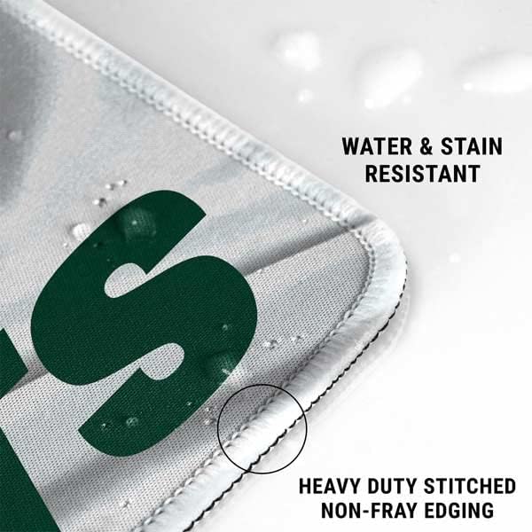 Skinit Extra Large Gaming Mouse Pad - Officially Licensed New York Jets Design with Stitched Edges, Waterproof, Non-Slip Rubber Base, Desk Mat for Keyboard & Mouse, 35.75" x 15.4" inches
