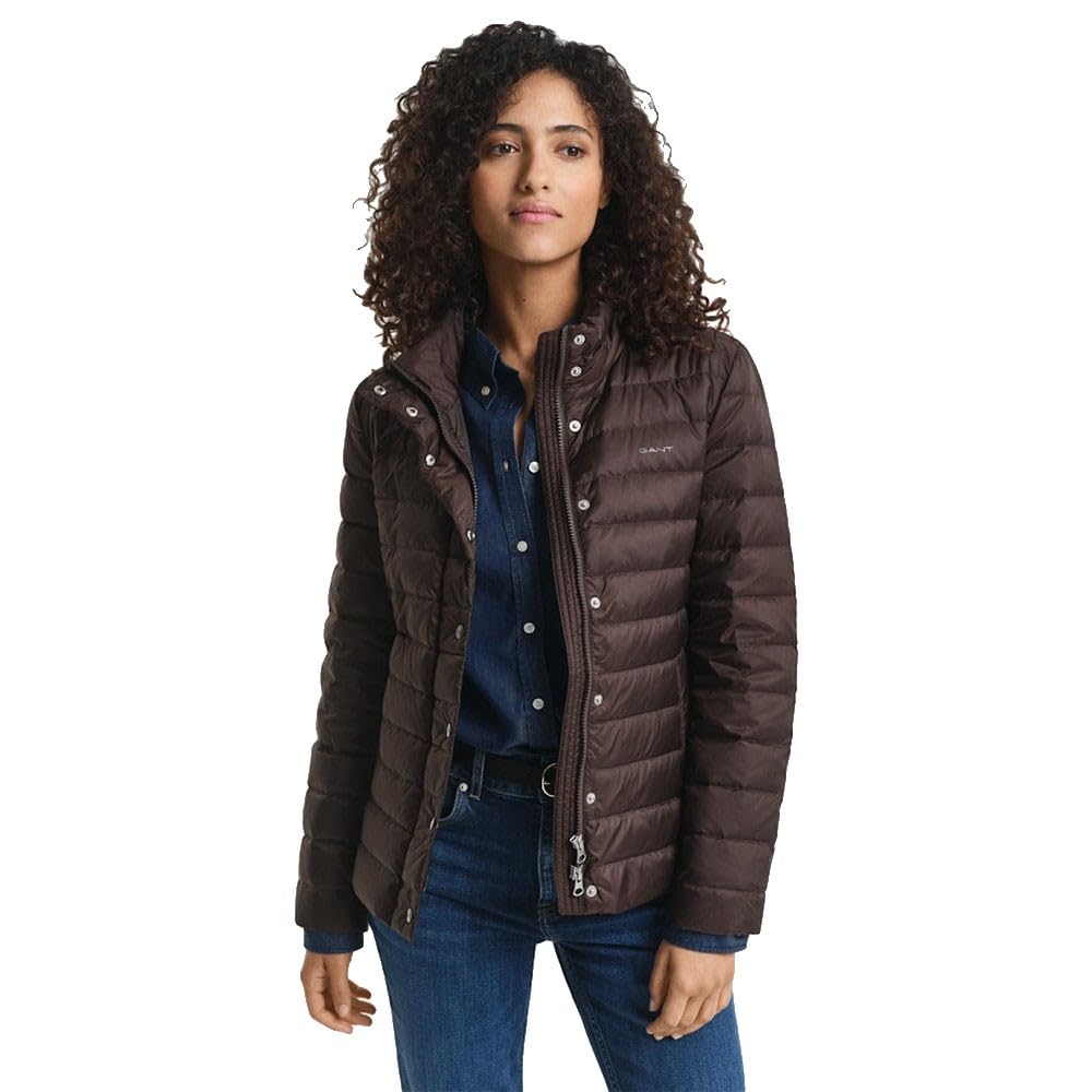 Gant Women's Brown Light Down Jacket (L) Deep