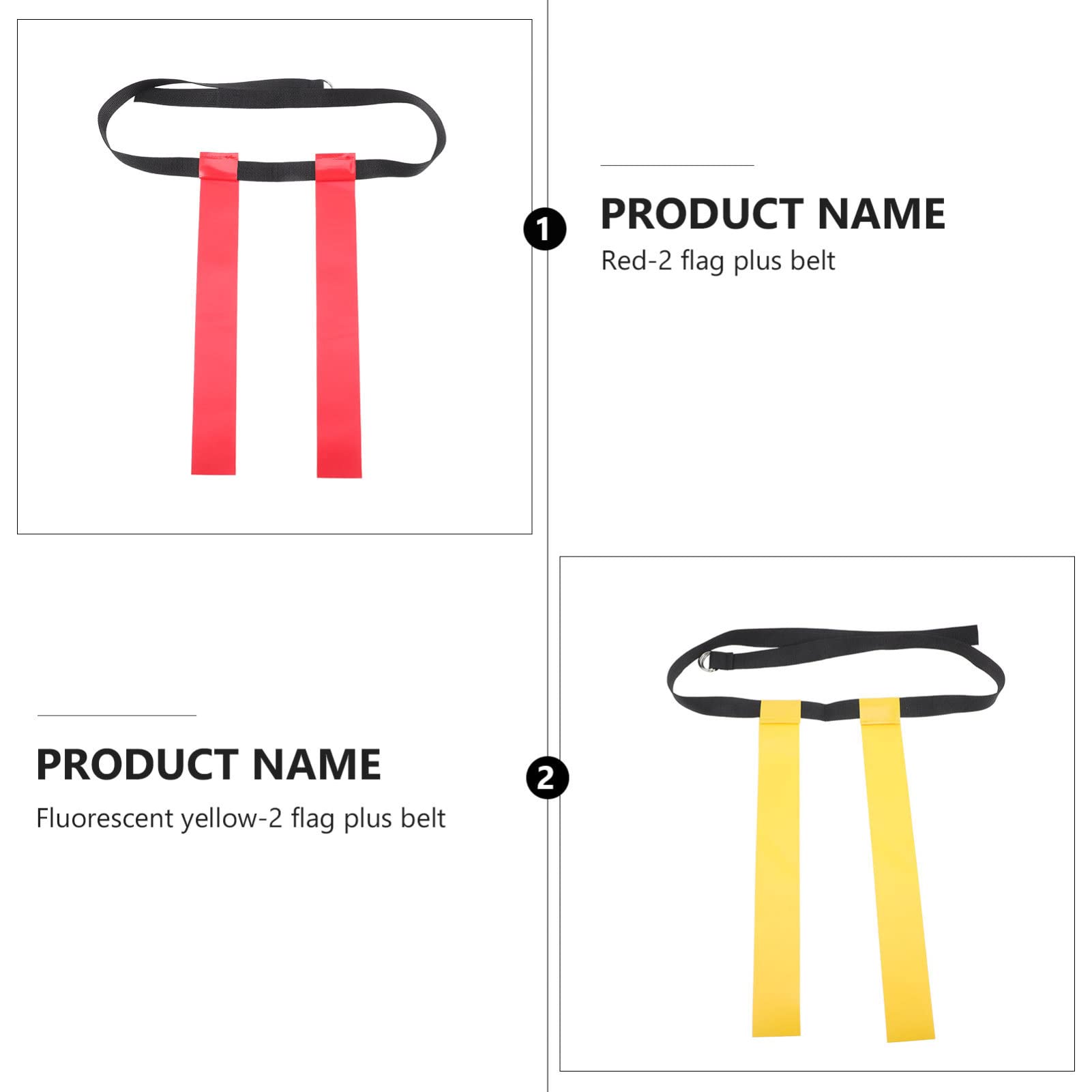 BESPORTBLE Adjustable Football Belt Flags Rugby Belt Flag Sports Football Prop Boys and Girls