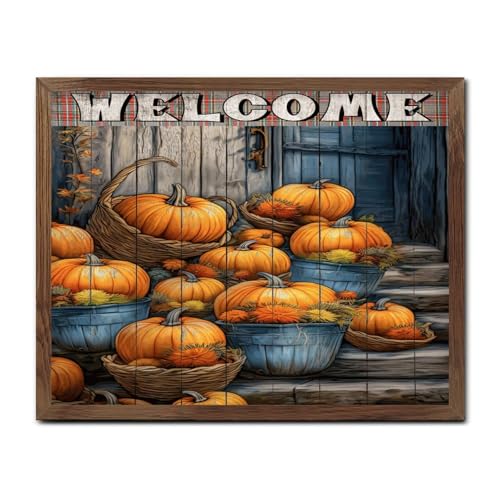 Décoration murale citrouilles pour raviver un mur vide avec style Country