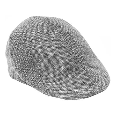 HugeStore Unisex Gatsby Cap in Grey Cover
