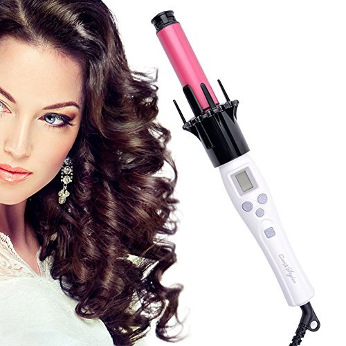 Ckeyin ® Ceramic Hair Curler Iron Automatic Curls 2 in 1 Nanometer