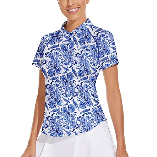 Soneven Golf Poloshirts Damen Kurzarm Polohemd Short Sleeve T Shirt Slim...