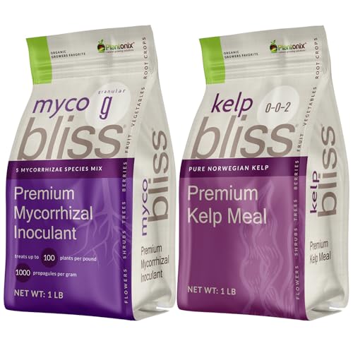 Myco Bliss Granulado y Kelp Bliss Fertilizante para Plantas
