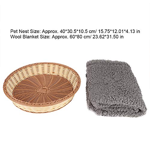 Cama interior para animais de estimação tecido à mão, confortável ninho de gato, para loja de animai