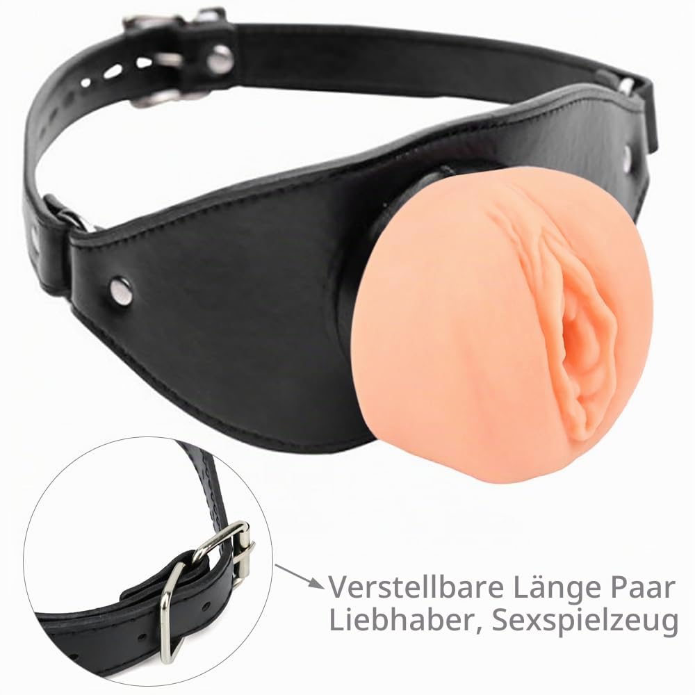 BDSM Silikon Vagina Taschenvagina Masturbieren Knebel Mund Muschi Masturbatoren Silikon Vagina Mundknebel Mund SM Knebel Bondage Blowjob Masturbator Fetisch Extrem Sexspielzeug für Frauen