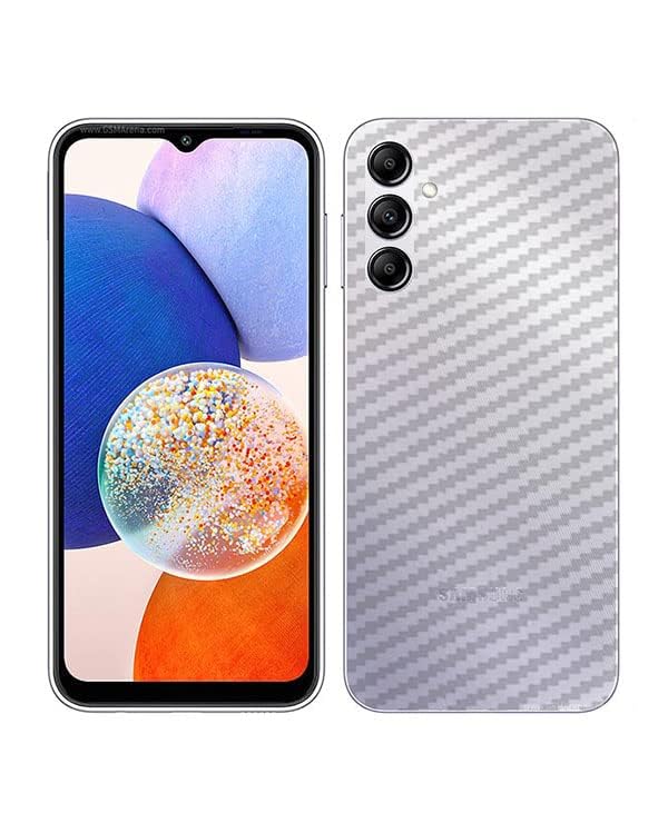 Image of Compatible with Samsung Galaxy A14 5G Back Skin Sticker /Vinyl wrap /Protective Film Mobile Skin Carbon Fiber Transparent by Candeal Mizhan (only Back)