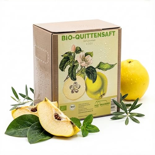 Bio Quittensaft 3l 100% Muttersaft, ohne Wasser- und Zuckerzusatz