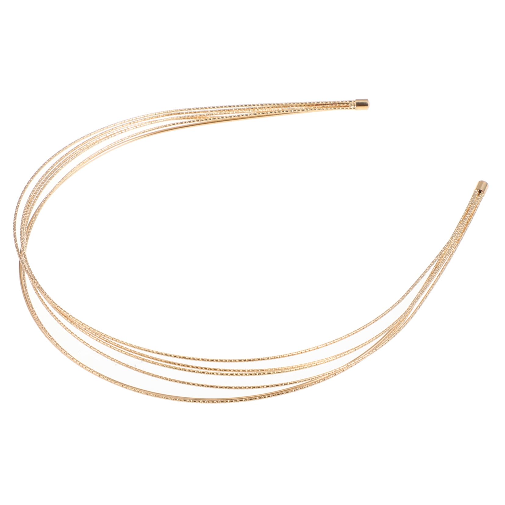 Diadema Multicapa de Metal para Mujer, Elegante y Sencilla