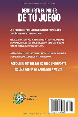 Despierta el poder de tu juego: Diario de entrenamiento de fútbol para niños y niñas de 6-12 años