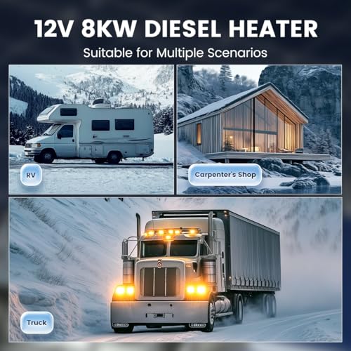 Hcalory LUNEG166 8Kw Diesel Heater, 12V Diesel Air Heater thumb #6