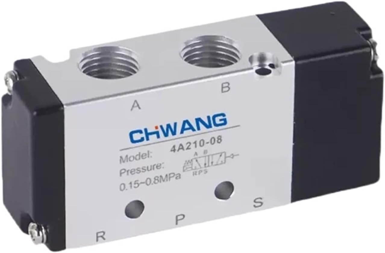 4A310-10 Air Single Electrical Solenoid Valve 5Way 2Position 3/8 Thread