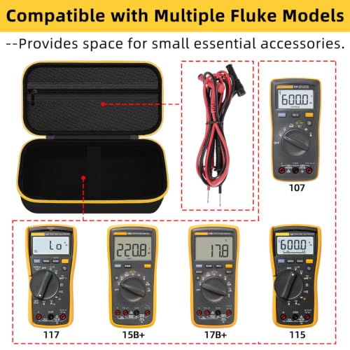 Image of Case for Fluke 15B+ /17B+ /117 /115 /116 /101 Multimeter Testers (CASE ONLY)