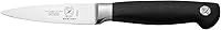 Mercer Culinary Genesis 3.5-Inch Forged Paring Knife - High-Carbon German Steel, Non-Slip Grip, Black Handle