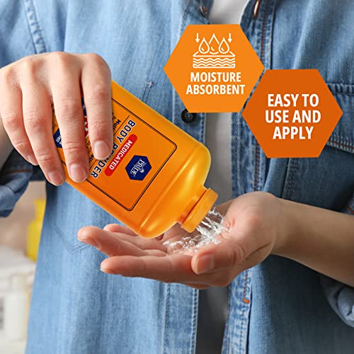 image for MED PRIDE Medicated Talc-Free Cornstarch Body Powder for Skin, Anti-It