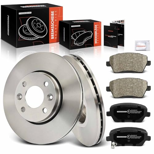 Frankberg 2x Bremsscheiben + 4x Bremsbeläge Vorne Kompatibel mit Citan