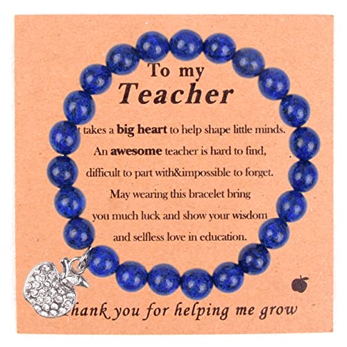 Cadeau de remerciement enseignant : bracelet significatif pour femme