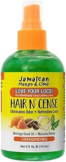 Jamaican Mango & Lime Love Your Locs Hair N'Cense Spray – Lightweight Odor-Eliminating & Scalp Refresh Spray for Locs, Braids, Twists & Natural Hair 4 oz