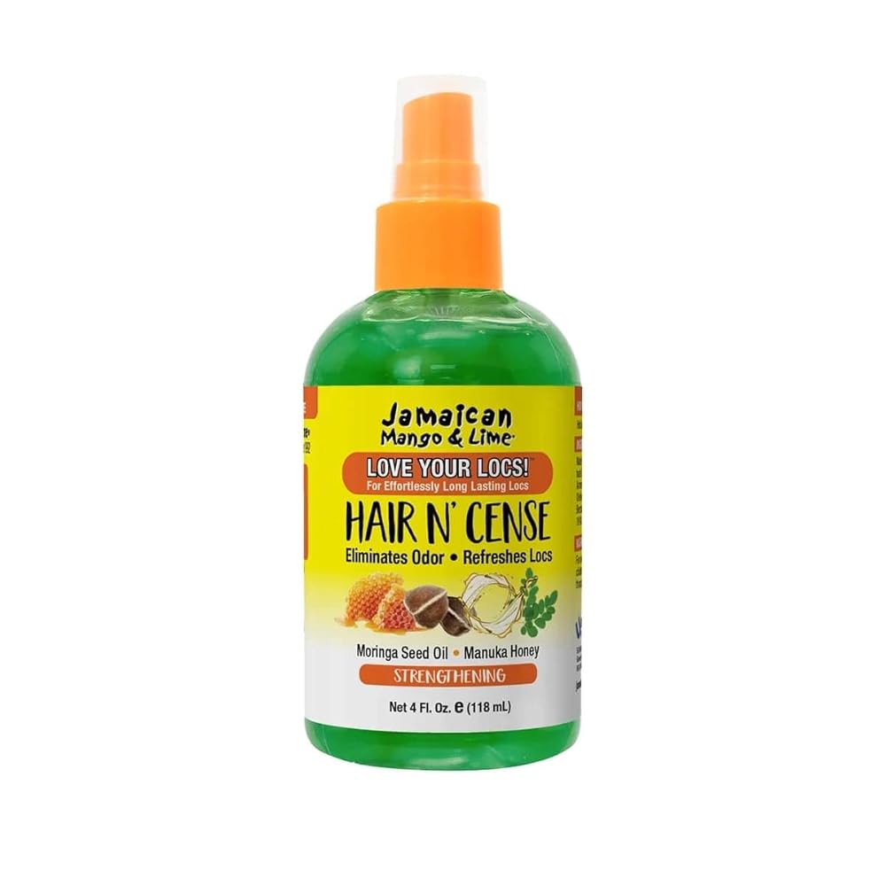 Jamaican Mango & Lime Love Your Locs Hair N\'Cense Spray - Lightweight Odor-Eliminating & Scalp Refresh Spray for Locs, Braids, Twists & Natural Hair 4 oz