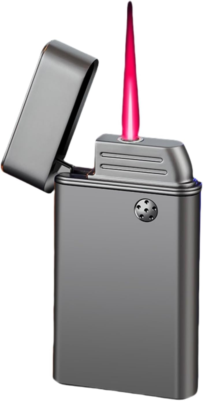 [TK Coww] Lighter, Smart Lighter, Sound Control Lighter, Windproof Lighter, Kinzoku Gas, 4 Types of Ignition Systems, Durable, LED Light, USB-C Charging, Home Use, Travel, Gift