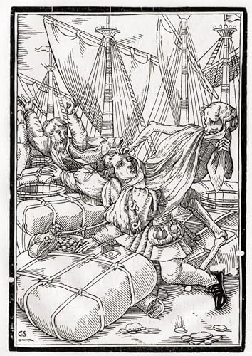 Toile Hans Holbein La mort vient au marchand 60x90cm pour salon