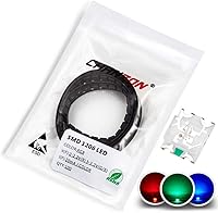 Vista 18 de CHANZON (5 colores x 20 piezas = 100 piezas 1206 SMD LED diodo luces surtidas kit (mini chip 0.126 in x 0.063 in para PCB DC 20mA) lámparas
