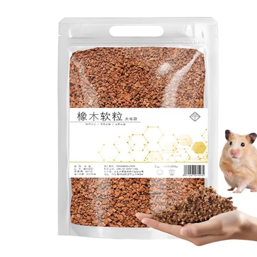Cama de animales pequeños, control natural del olor, corcho de roble para mascotas para anidar, hámster suave y absorbente, función de anidación de hámster gerbil, conejito ardilla Mice Gerbils