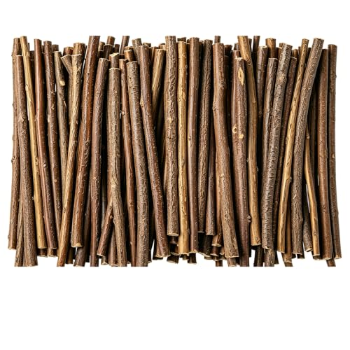 Piopiocoing 100 Pcs Craft Sticks 4 Inch Wood Sticks Crafts for DIY