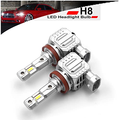 Nslumo H8 H11 Led Headlight Bulbs For 2008-2019 Dod‘ge Charger Ram Pickup Chry'sler Town & Country 6500K Super Bright Led Lights Replacement For Cars Led Low Beam Headlights(Pack Of 2) #TOP2