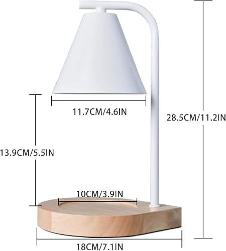 Miniatura 3 de SOKCVSEA Calentador de velas aromáticas para decoración del hogar, calentador de velas para tarros pequeños y grandes, base de madera (redondo