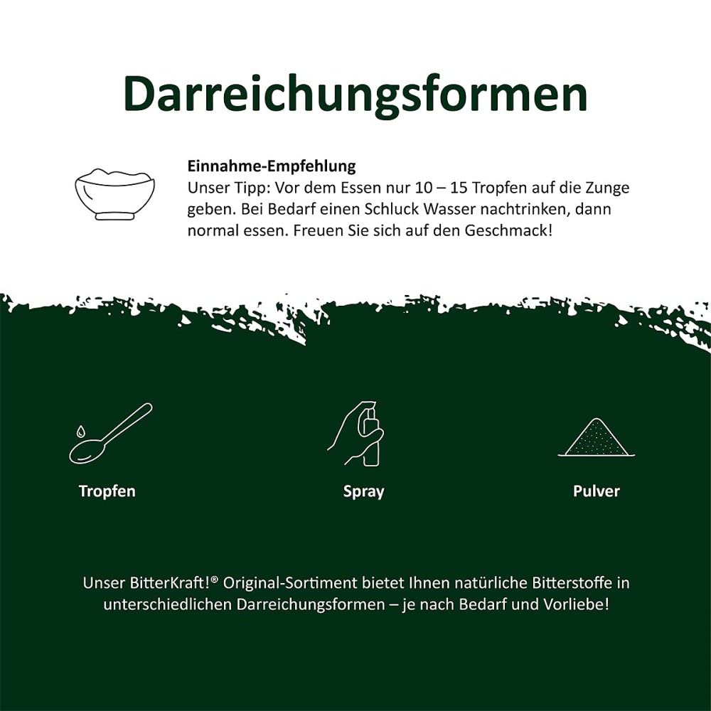 BitterKraft! Original BIO Bitterstoffe Tropfen 200 ml – nach Hildegard von Bingen – 9 erlesene Bitterkräuter - Verdauungsfördernd – hochdosierte Bittetropfen - 100% Natur – Vegan – Made in Germany