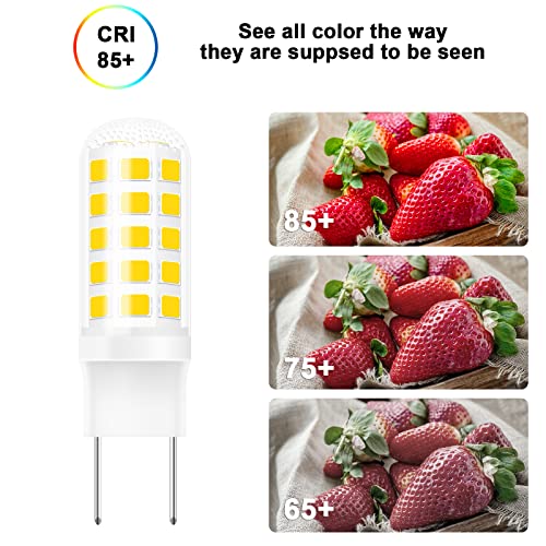Image of G8 Led Bulb Dimmable for GE Microwave Oven, 120V 50W Kitchen Over Stove Light /Surface Light Bulb for GE Over The Range Microwave Hood, Replaces WB08X10057 WB08X10051, 5W 500LM Warm White 3000K, 2 Pack