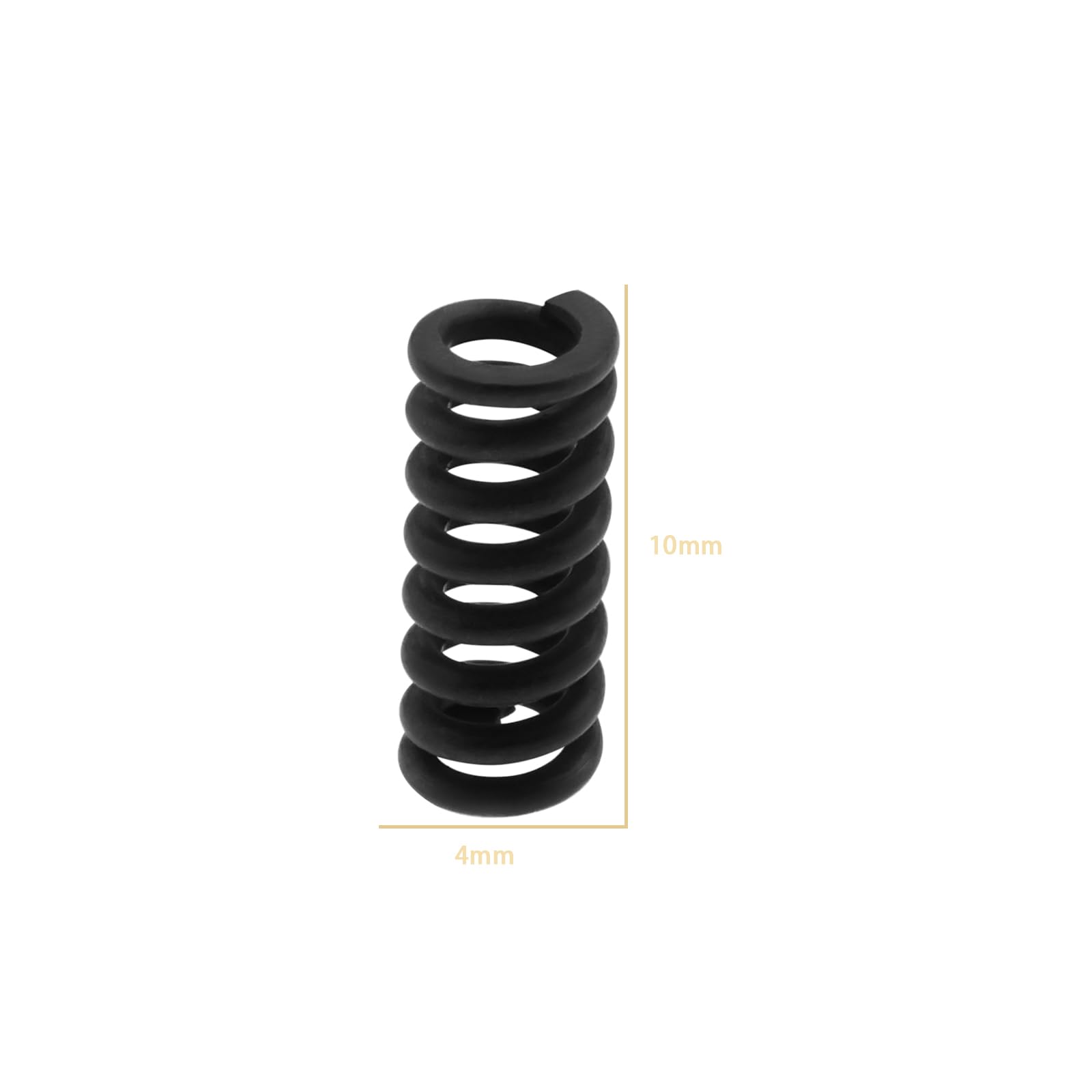 YINETTECH 4Pcs Tremolo Arm Tension Springs 10x4mm Electric Guitar Jack Spring Socket Tension Spring Guitar Bridge Spring Compatible with Fender Stratocaster - Image 4