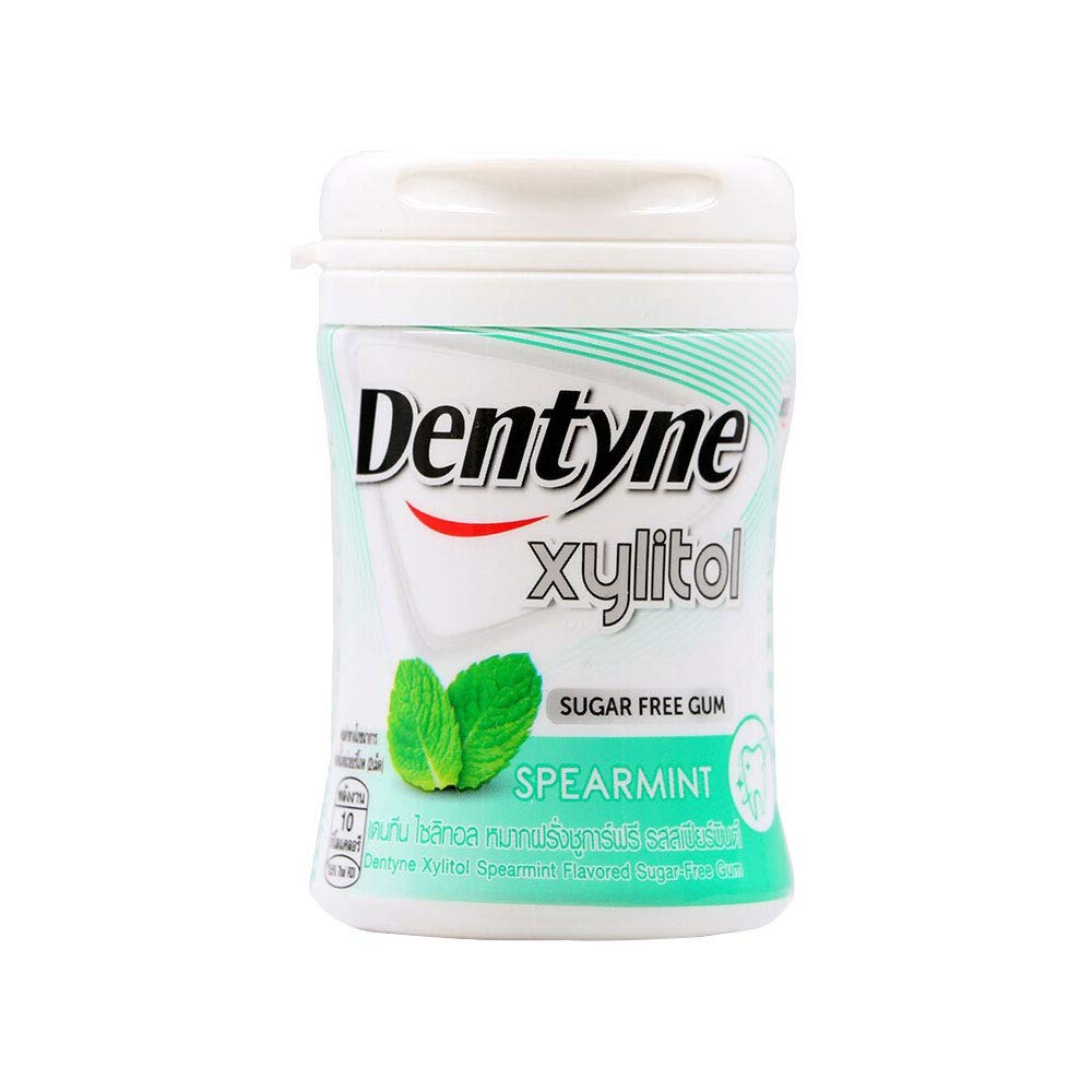 Dentyne Xylitol Spearmint Gum Bottle, 56 g