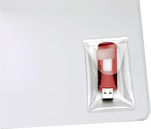 Miniatura 3 de Cardinal HOLDit! - Bolsillos para unidad USB, 3-1/2 x 2 pulgadas, transparente, 6 bolsas (21140)