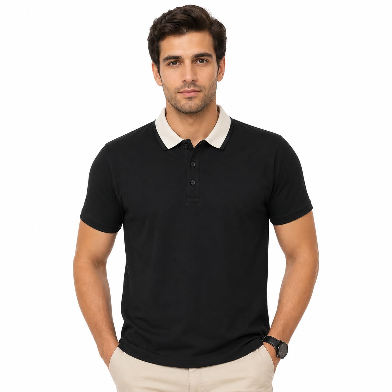 greenhood Men's Premium Solid Polo T-Shirt-picture-11
