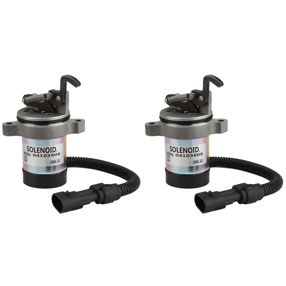 MOALIOI 2X für Deutz Kraftstoff Abschalt Magnet 04103812 04103808 F3L F3M F4L F4M 1011 2011