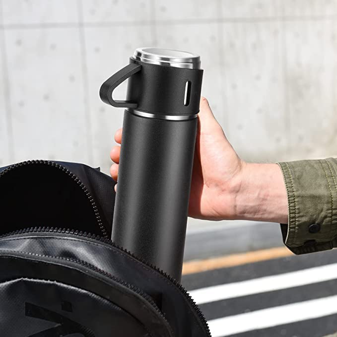 Roestvrijstalen vacuümgeïsoleerde koffiethermoskan - 500ml/16oz - warme