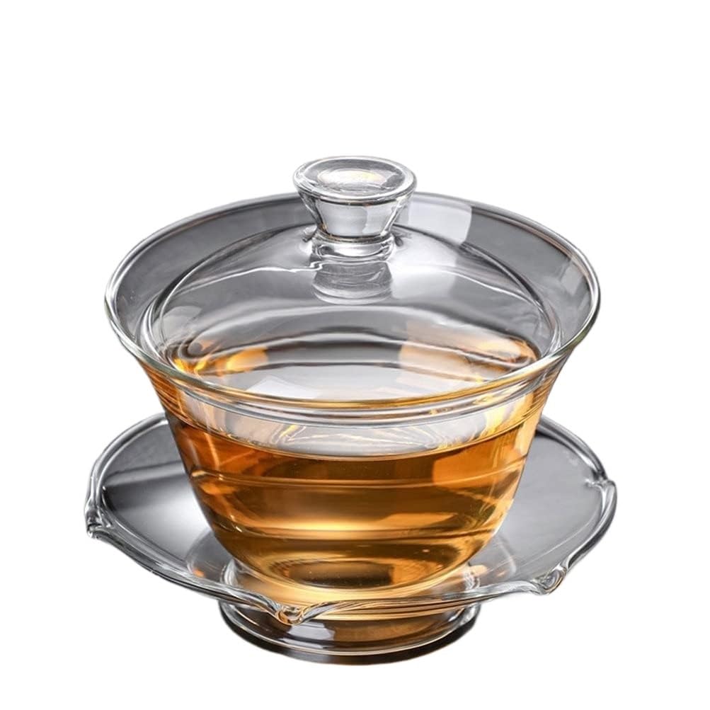 Generisch Ofenglasierter Keramik-Gaiwan, Chinesischer traditioneller Gaiwan, Chinesische Glas-Gaiwan-Kung-Fu-Teetasse mit Untertassendeckel, Traditionelle Gaiwan-Glas-Teetasse, Teeschale