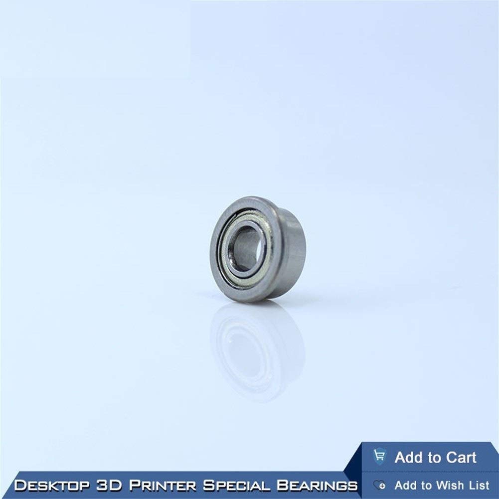 TMP1105 Flange Ball Bearings for Desktop 3D Printer Special Flange Bushing Ball Bearing F688ZZ 8X16X5mm F688 for Kossel Prusa i3 Parts (10PCS)
