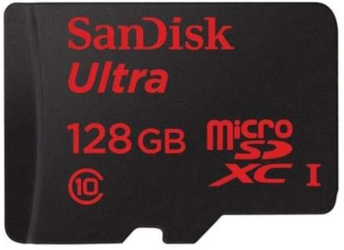 Sandisk Ultra - Flash Memory Card - 128 GB - MicroSDXC UHS-I, Black (SDSQUNC-128G-AN6IA)