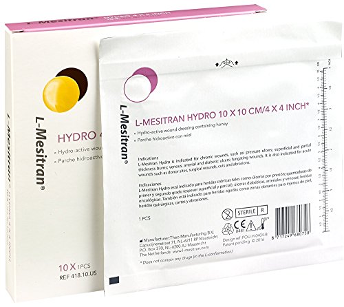 L-Mesitran Hydrogel Wound Dressing with 30% Medical Grade Honey Healing, Soothing & Anti-Inflammatory Properties for Chronic, Acute, Deep, Superficial & Post Operative Wounds Burns 4