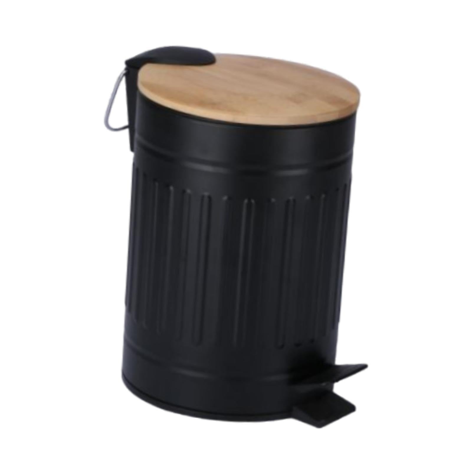 CALANDIS® Step Trash Can 5L Easy to Clean Household Dustbin for Office Restroom Toilet Black | Trash Cans & Wastebaskets | Household Supplies & Cleaning 1