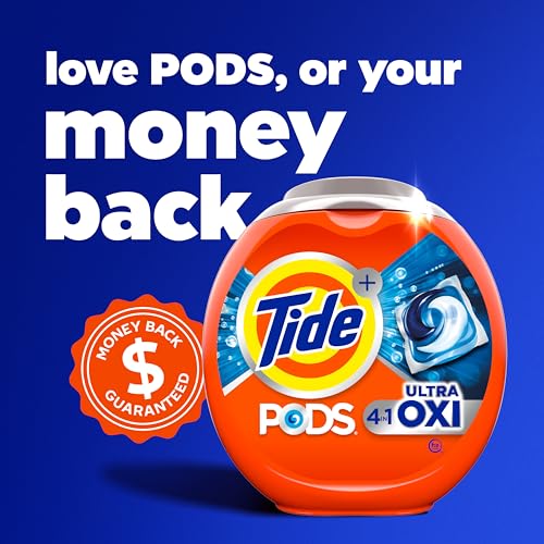 Tide 4-in-1 Ultra Oxi PODS Laundry Detergent Pacs, 85 Count, HE Compatible, Built in Pre-treater for Stains - image 8