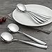 HOMMP 16-Piece Soup Spoons, Round Stainless Steel Bouillon Spoons