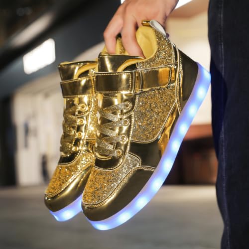 Image of YuanRoad Unisex LED Shoes Light Up Sneakers with USB Charging Dancing Shoes