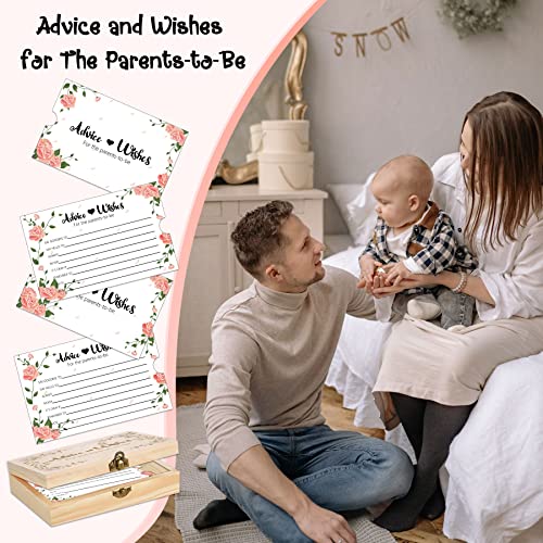 EIGTWEN Baby Shower Advice Cards, 60 Pieces, Unisex-Adults