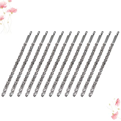 Pixnor 12 peças de acessórios de cabelo de cristal para noiva, dama de honra, casamento, casamento,